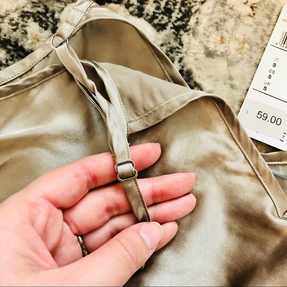 *SOLD* Intimissimi 100% Silk Satin Dust Beige V-Neck Top Lingerie - Picture 11 of 13